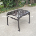 Backless outdoor seating chair metal park chair